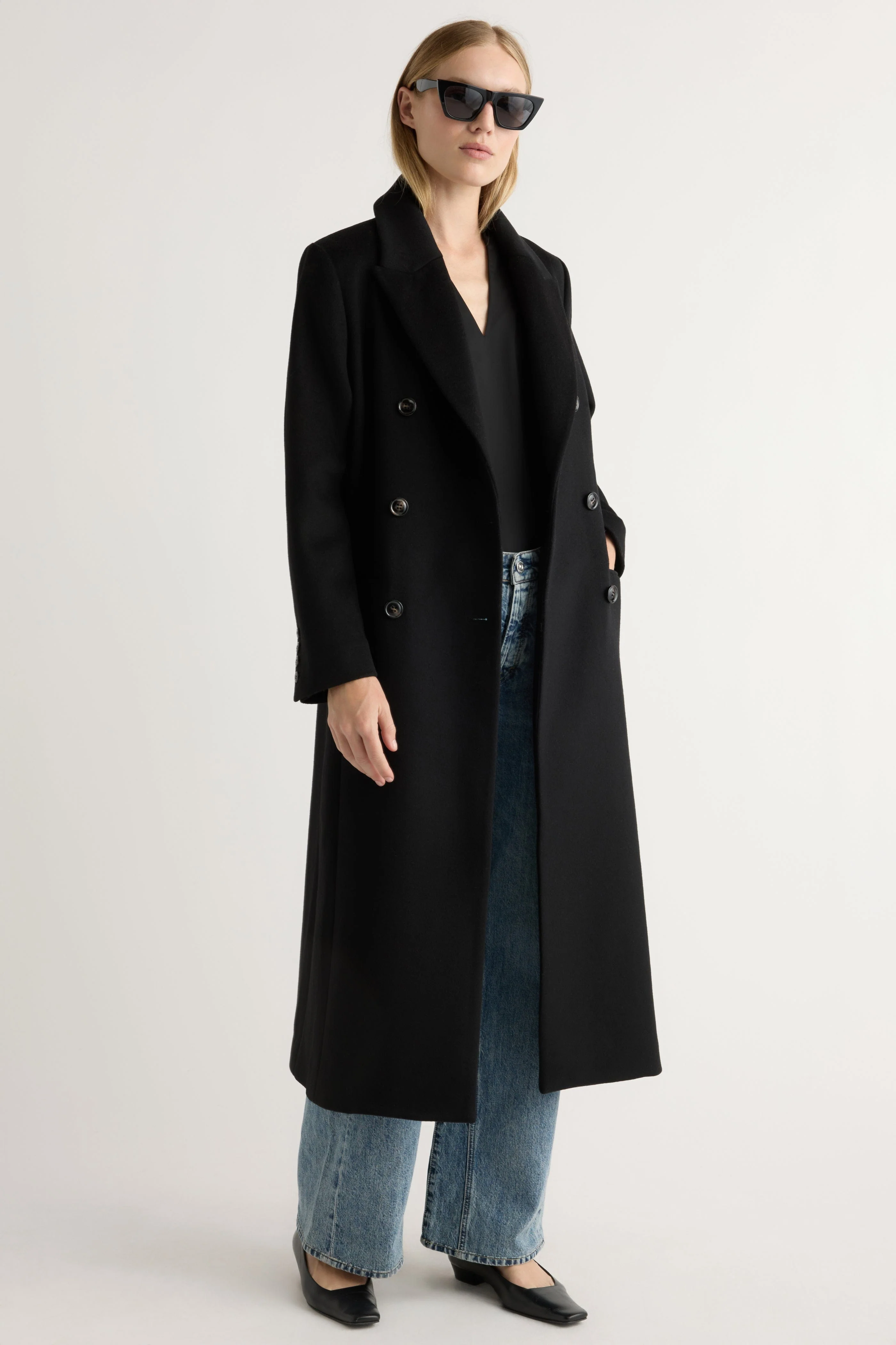 Ravenna Wool-Blend Maxi Coat