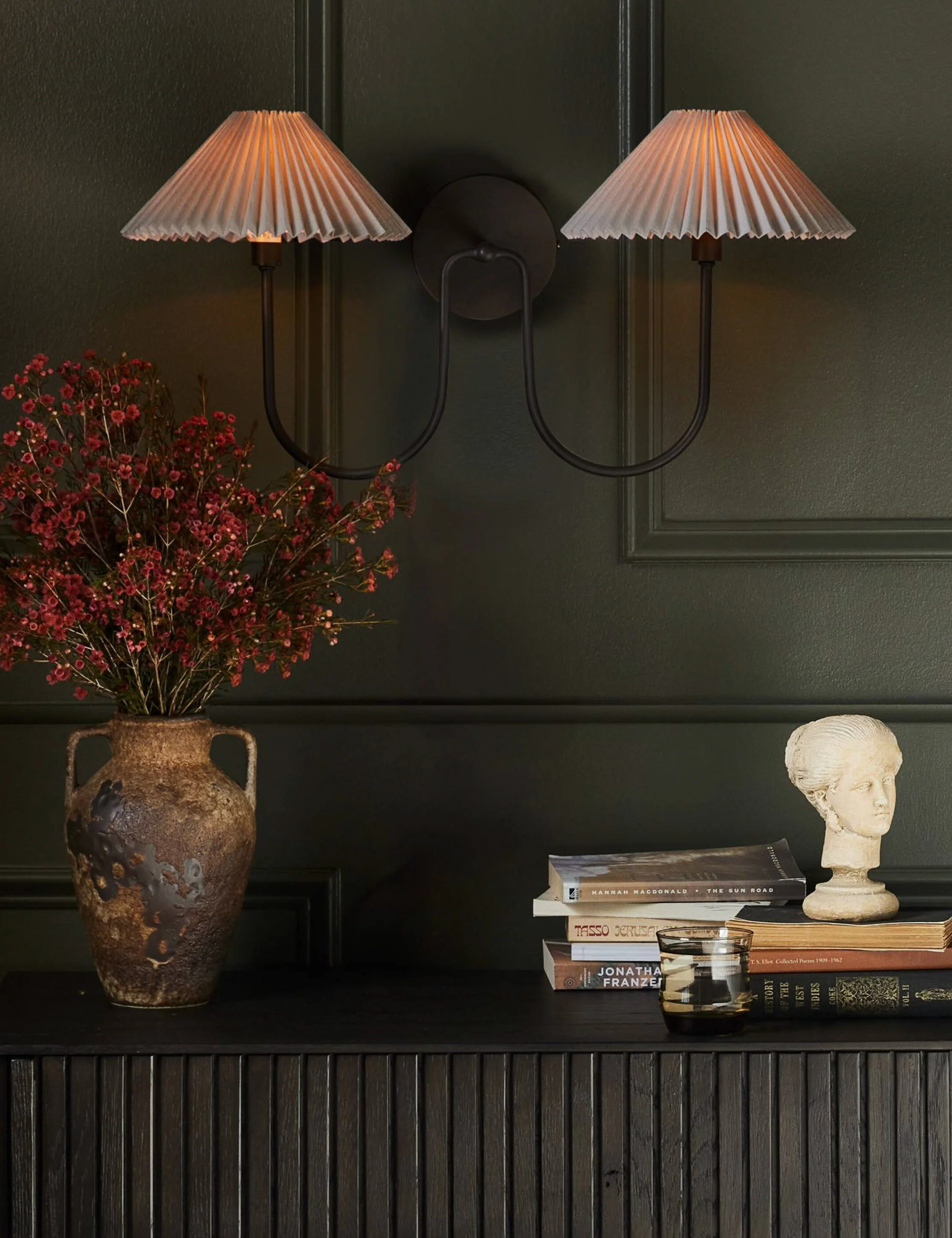McVea Double Sconce Modern Wall Lighting Fixture for Bathroom, Bedroom, or Hallway