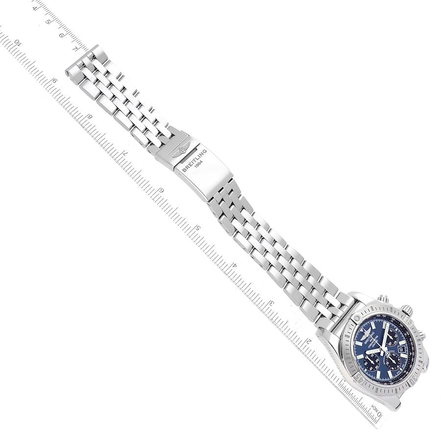 Breitling Chronomat Airbourne SE Blue Dial Steel Mens Watch AB0115