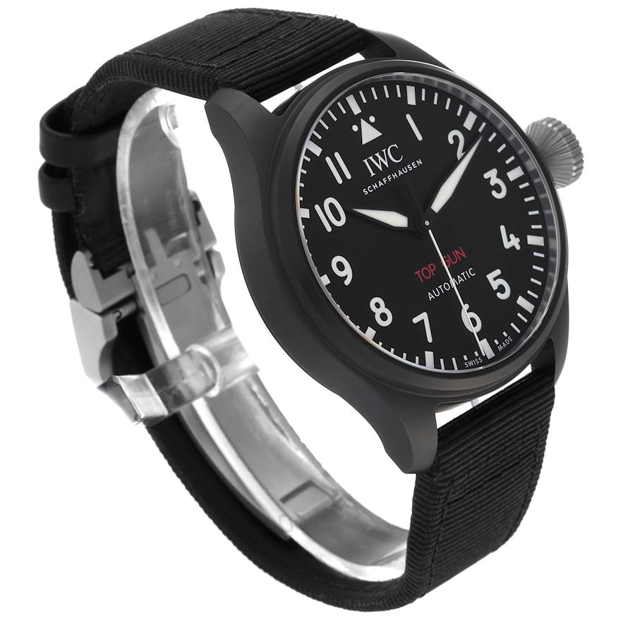 IWC Big Pilot 43mm Top Gun Black Dial Automatic Mens Watch IW329801