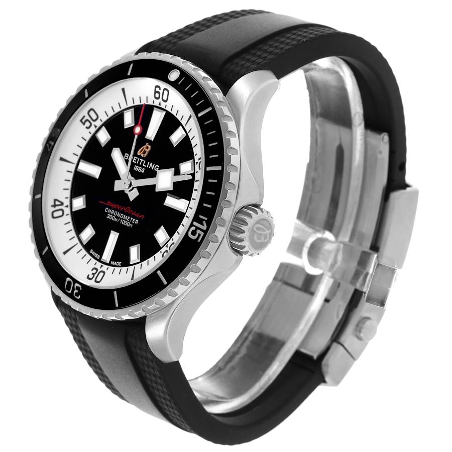 Breitling Superocean 42 Black Dial Steel Mens Watch A17375