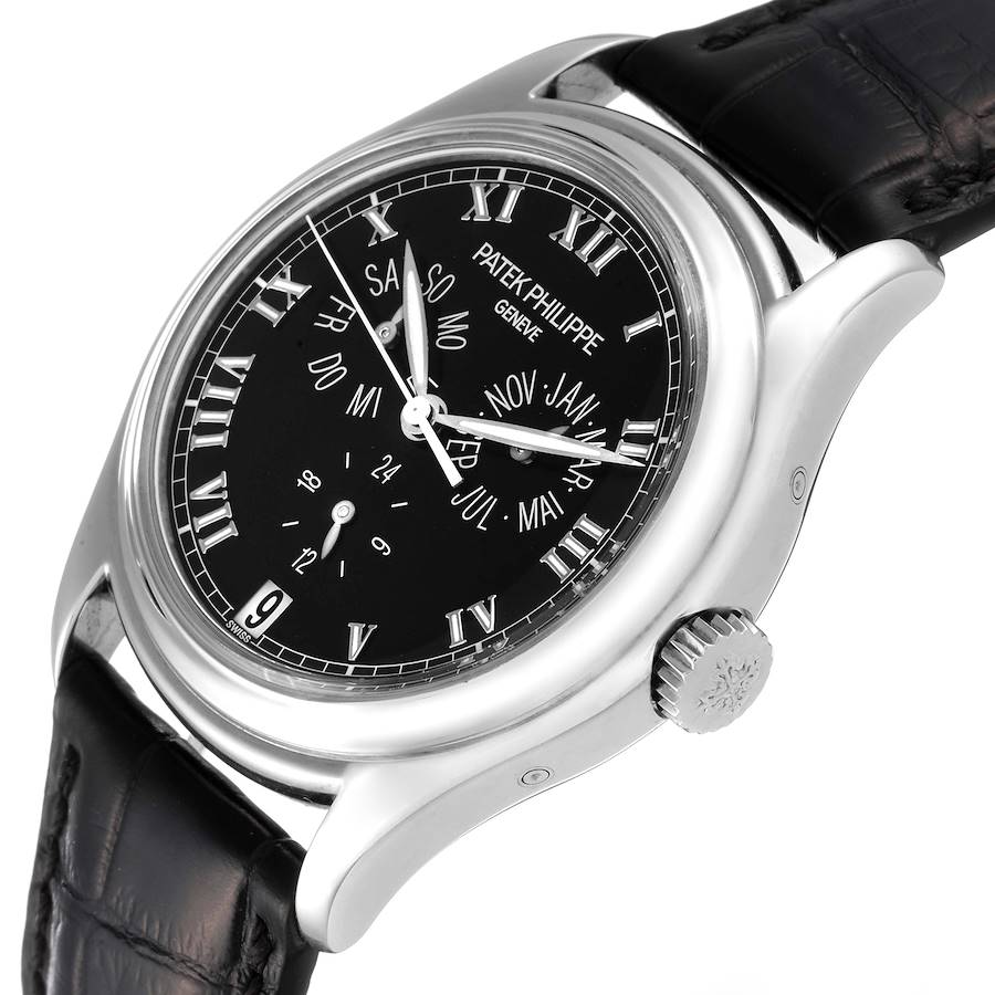 Patek Philippe Complications Annual Calendar White Gold Mens Watch 5035G