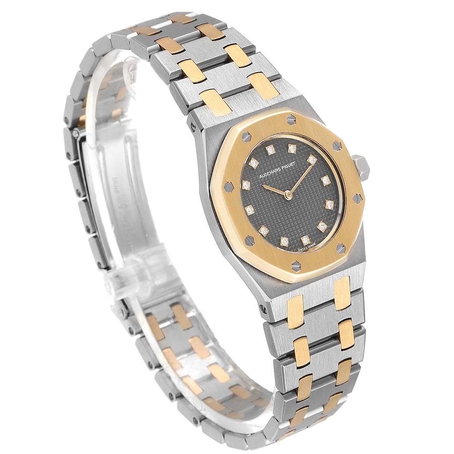 Audemars Piguet Royal Oak 26mm Diamond Steel Yellow Gold Ladies Watch
