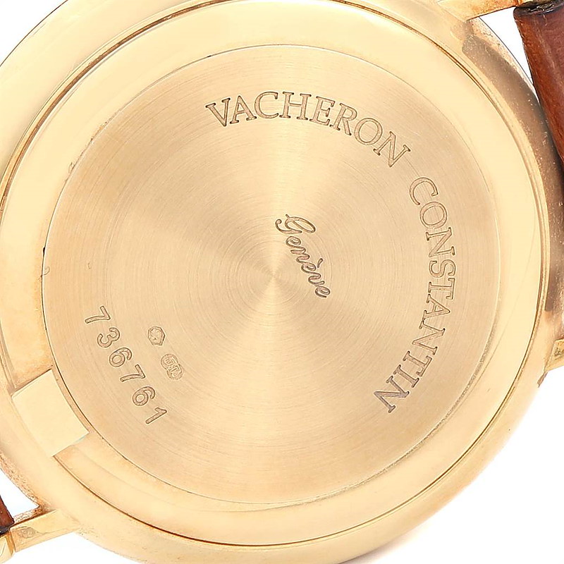 Vacheron Constantin Patrimony Yellow Gold White Dial Mens Watch 42002