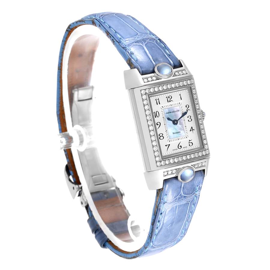 aeger LeCoultre Reverso Joaillerie White Gold Diamond Ladies Watch 267.3.86 Q2623403