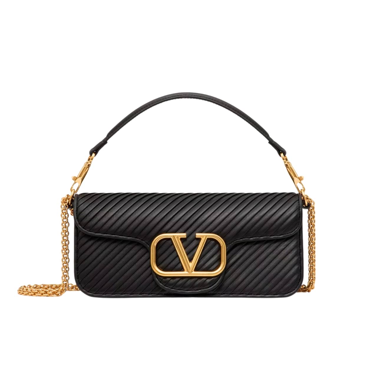 Valentino Garavani Locò Shoulder Bag In Black 27Cm 5W2B0K30Szg 0No