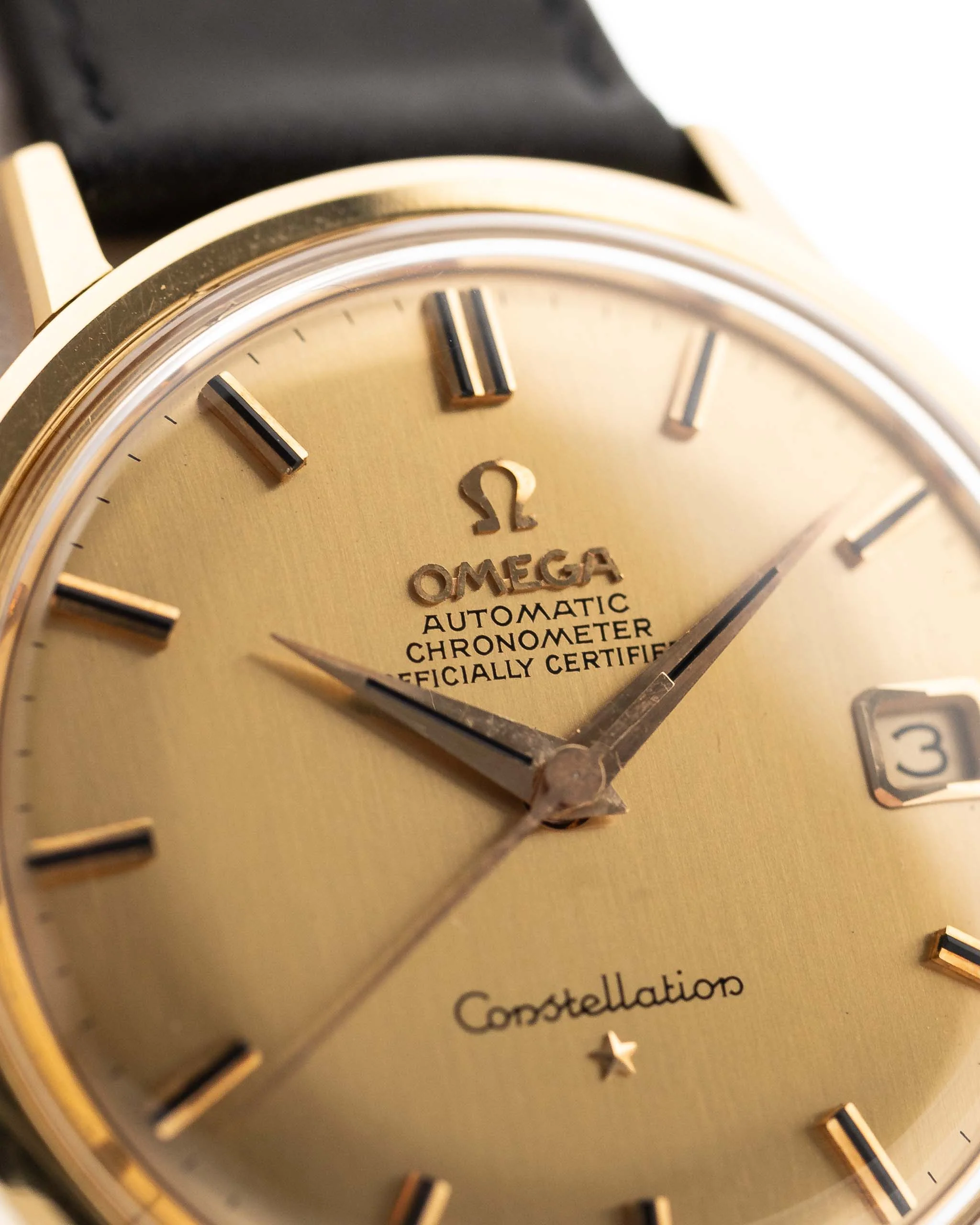 Omega Constellation 168004 18k Date Onyx 1966