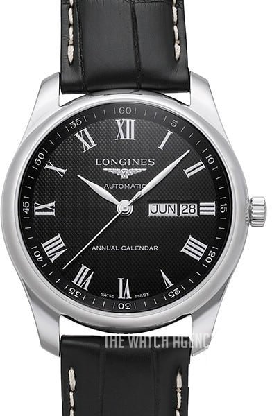 Longines Master Black/Leather &Oslash;40 mm