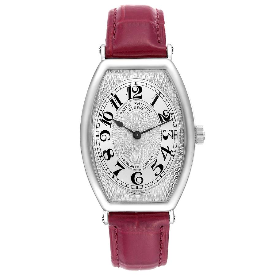 Patek Philippe Gondolo Silver Dial Platinum Mens Watch 5098