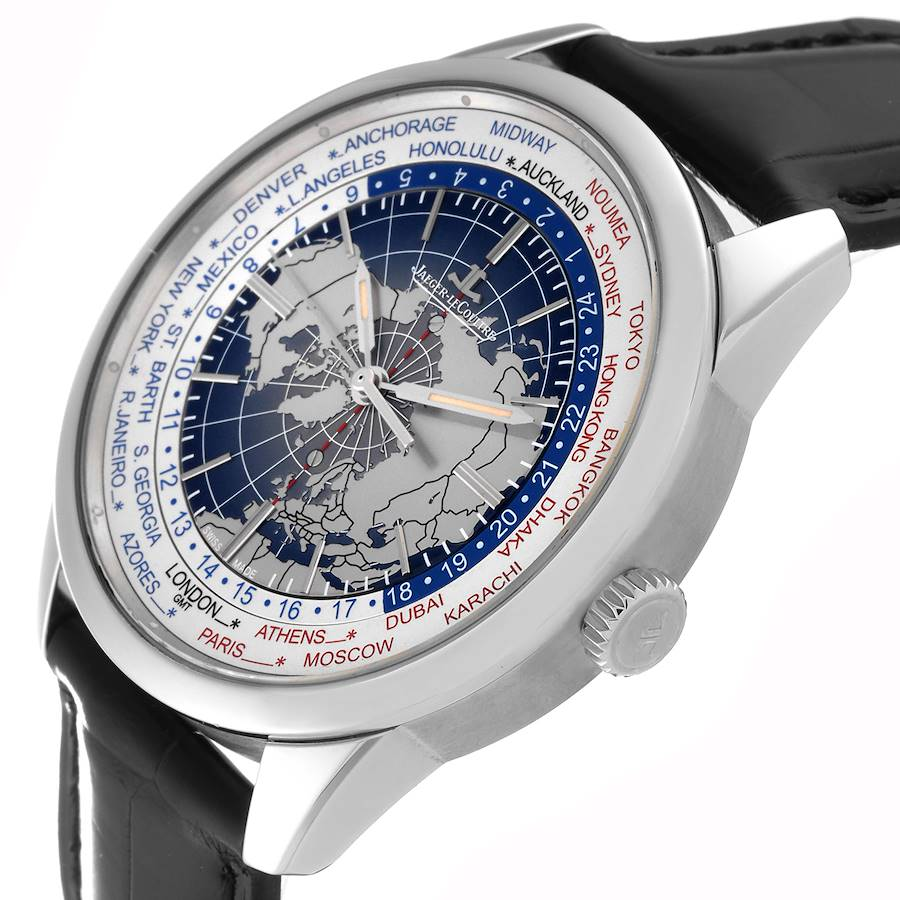 Jaeger LeCoultre Geophysic Universal Time Steel Mens Watch 503.8.T2.S Q8108420 Card