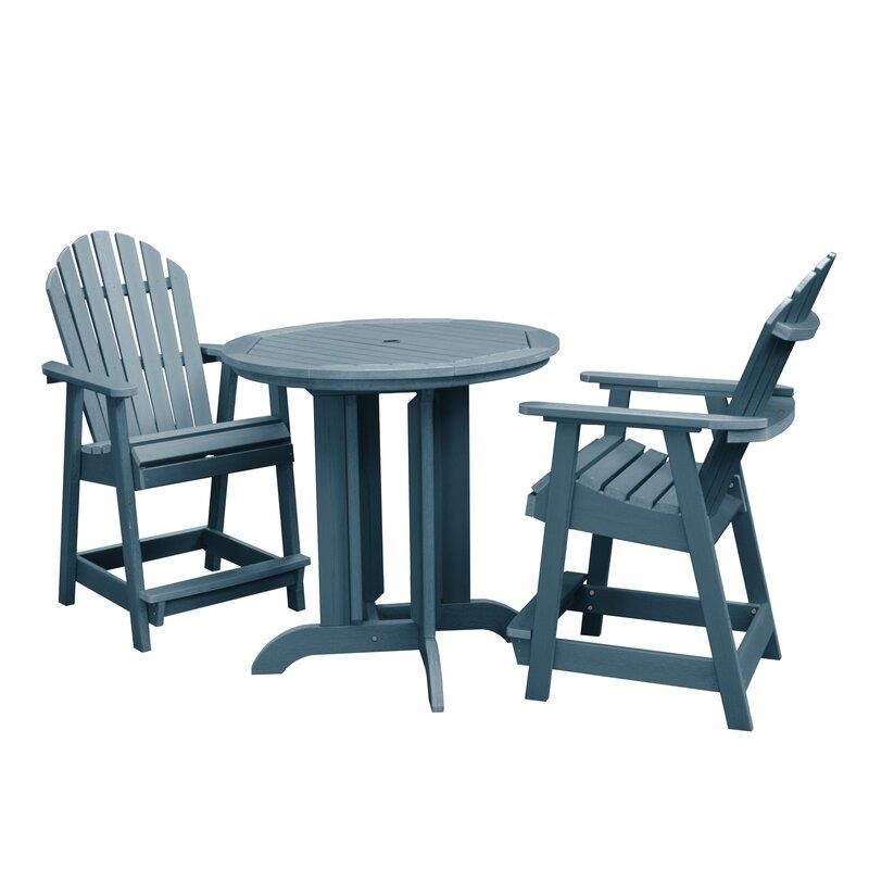 Anette Round 2 - Person 36'' Long Bar Height Dining Set