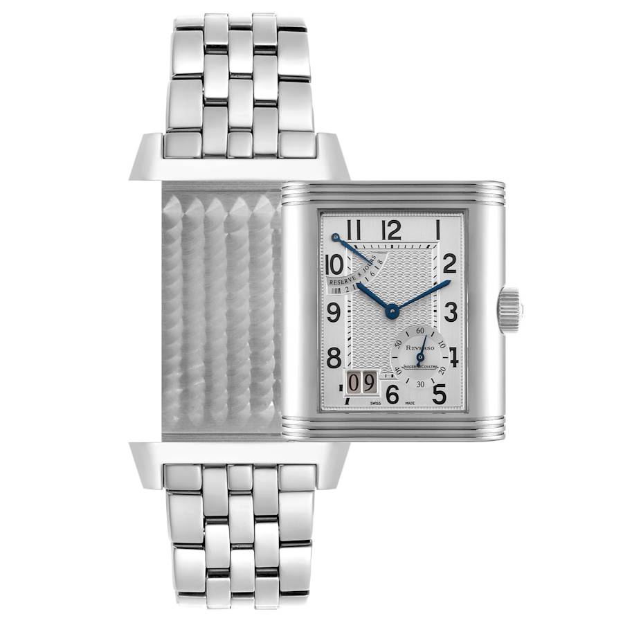 Jaeger LeCoultre Reverso Grande Date Steel Mens Watch 240.8.15 Q3008120