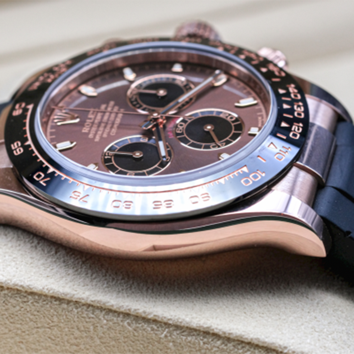 Rollie-The Crown Cosmograph Daytona Everose Gold Chocolate Oysterflex M116515LN-0041