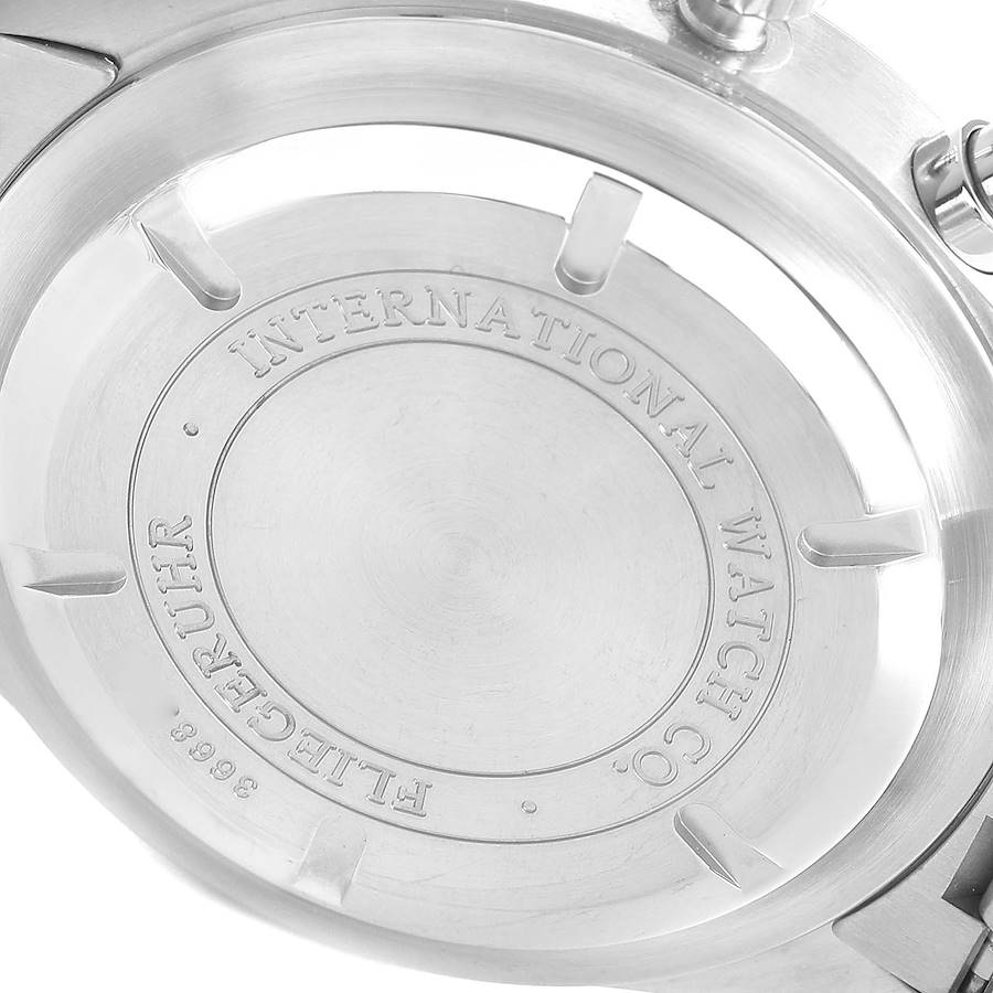 IWC Flieger Spitfire Chronograph Silver Dial Mens Watch IW371705