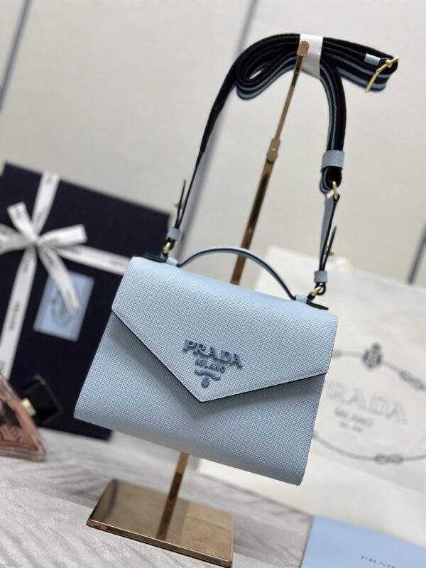 Replica Prada Saffiano Blue Envelope