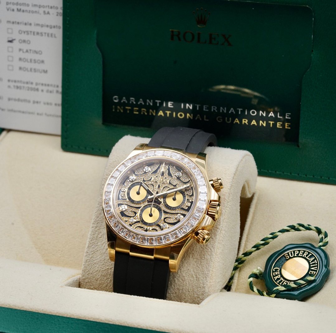 Rolex Cosmograph Daytona Eye of Tiger White Gold/Yellow Gold Oysterflex Strap