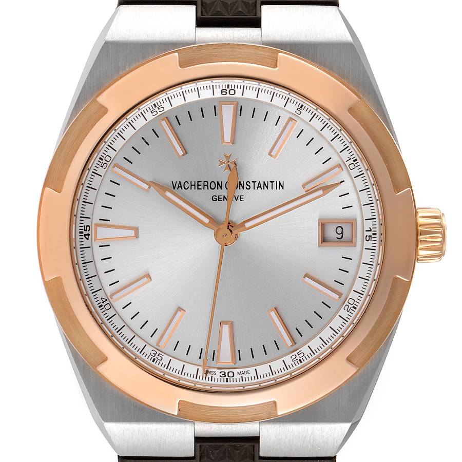 Vacheron Constantin Overseas Steel Rose Gold Mens Watch 4500V