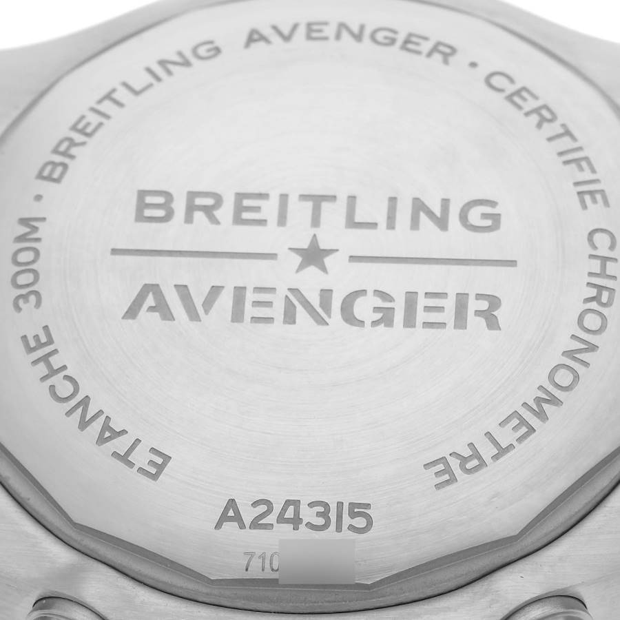 Breitling Avenger Chronograph GMT 45 Steel Mens Watch A24315