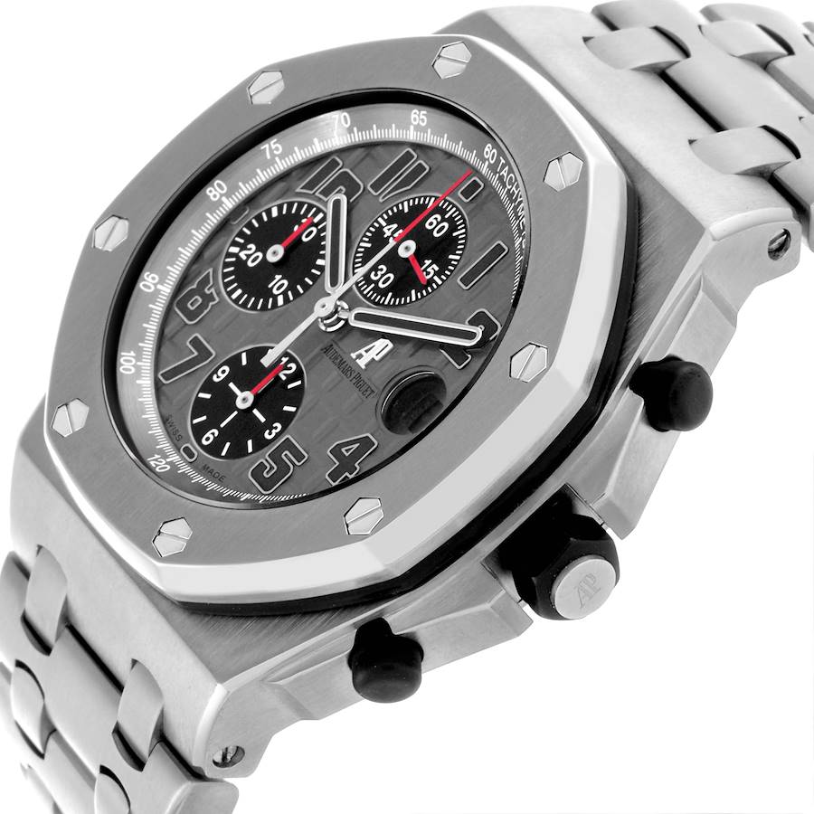 Audemars Piguet Royal Oak Offshore Chronograph Gray Dial Mens Watch 26170TI