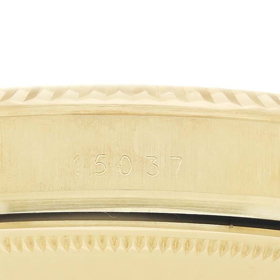Rolex Date 14k Yellow Gold Vintage Mens Watch 15037