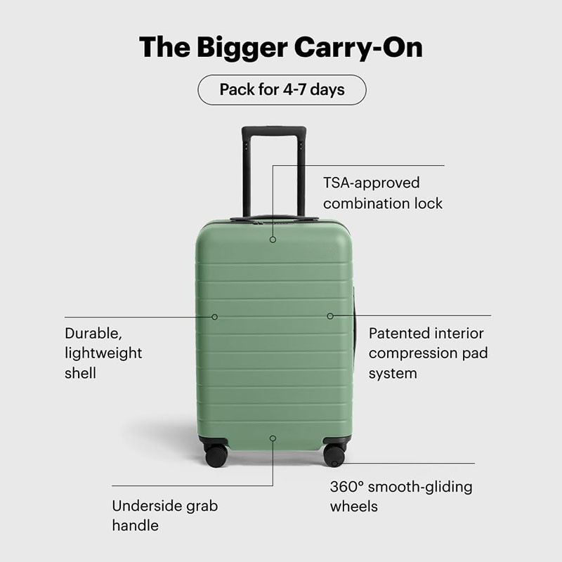 NOVELUX Bigger Carry-On Luggage