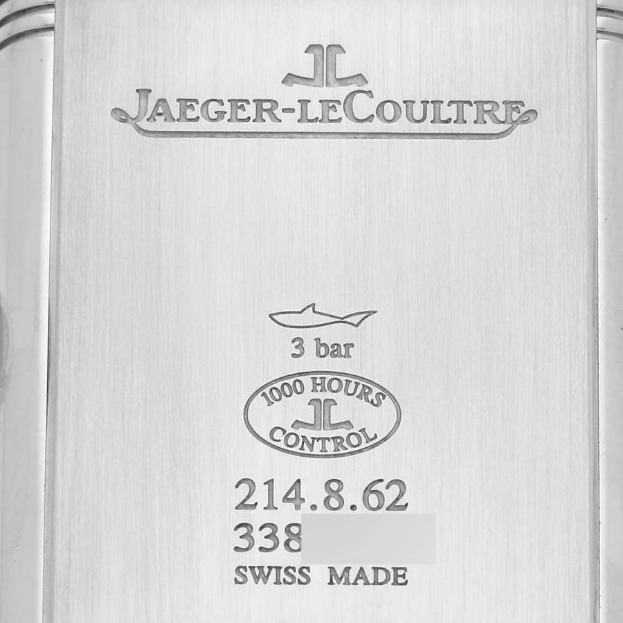 Jaeger LeCoultre Reverso Tribute Blue Dial Steel Mens Watch 214.8.62 Q3978480