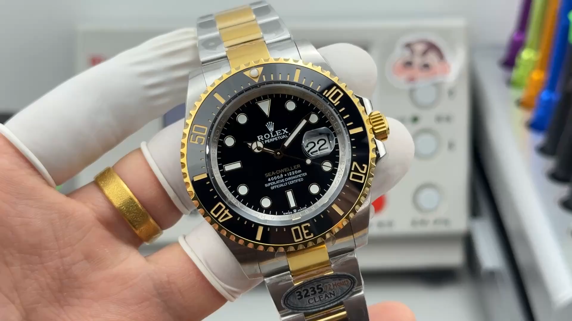 Rolex Sea Dweller Black Dial Oyster Bracelet 126603 0001 Men's Watch