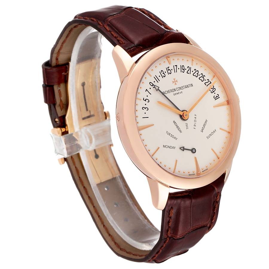 Vacheron Constantin Patrimony Retrograde Rose Gold Mens Watch 86020