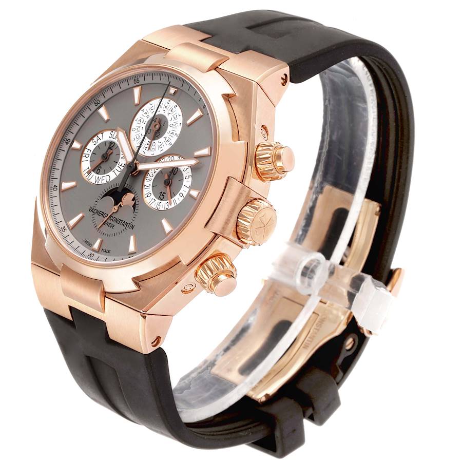 Vacheron Constantin Overseas Perpetual Calendar Rose Gold Mens Watch 49020