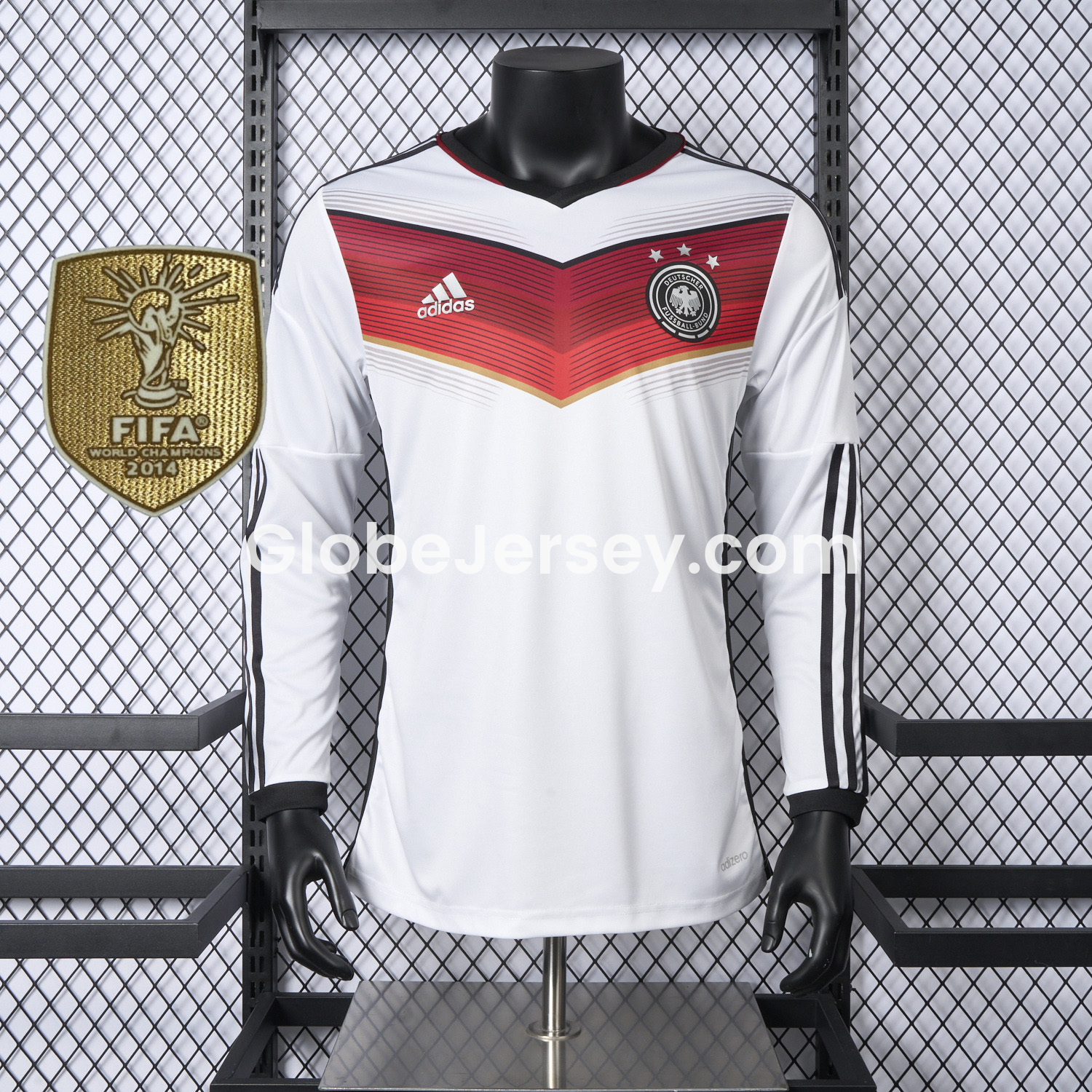 Retro Germany 2014 Home Long Sleeves Jersey - Player Version