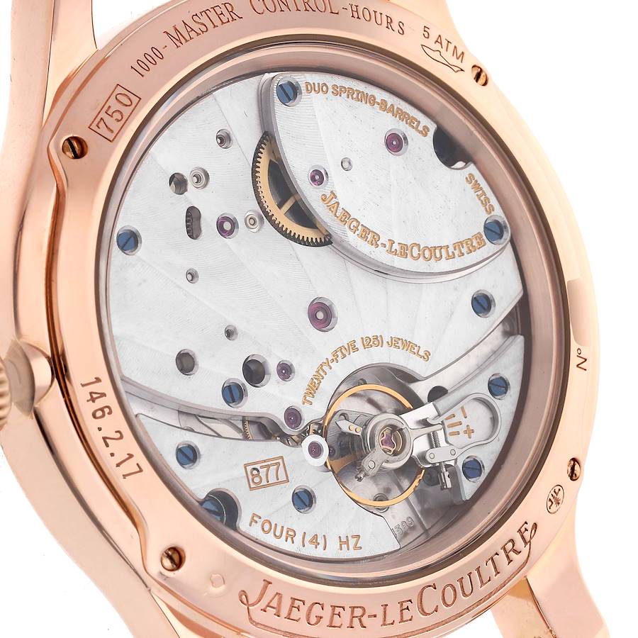 Jaeger LeCoultre Master Eight Days Rose Gold Watch 146.2.17.S Q1602420