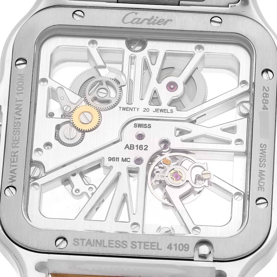 Cartier Skeleton Horloge Santos Steel Yellow Gold Watch WHSA0019