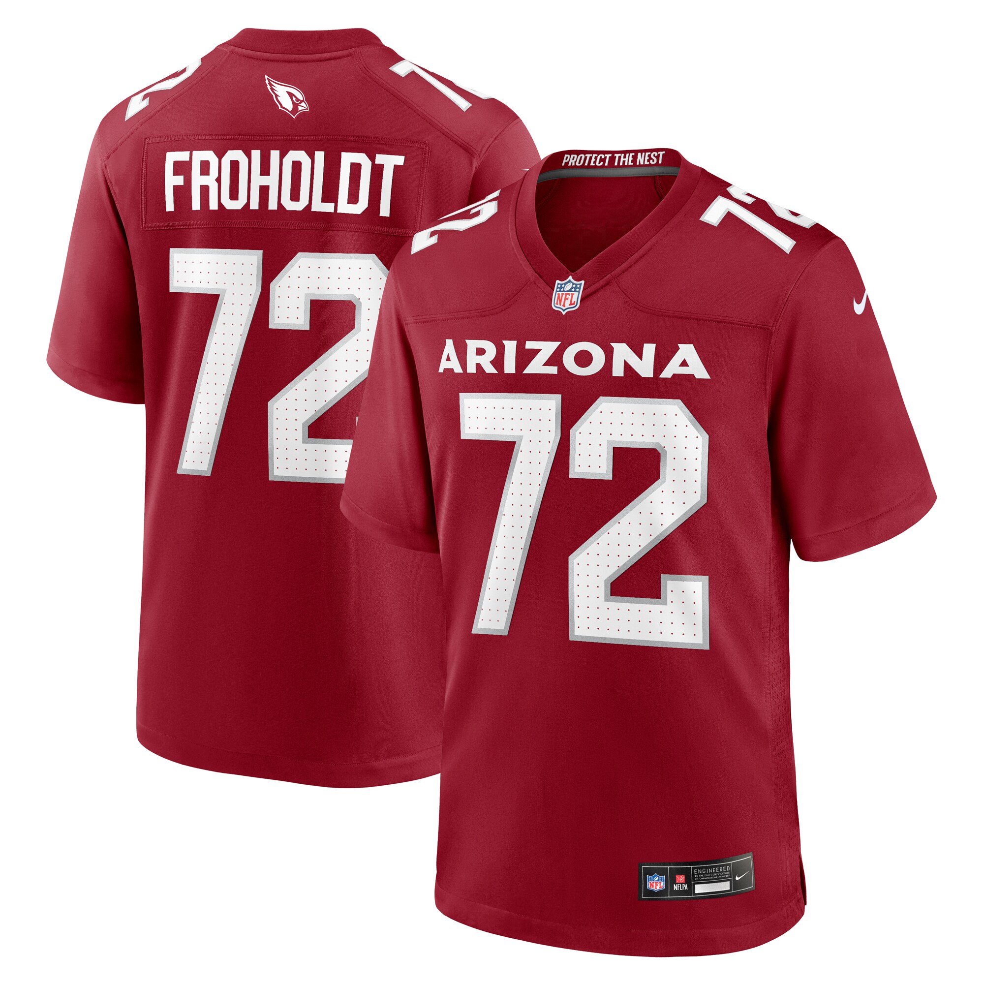 Hjalte Froholdt Arizona Cardinals Nike Game Player Jersey - Cardinal