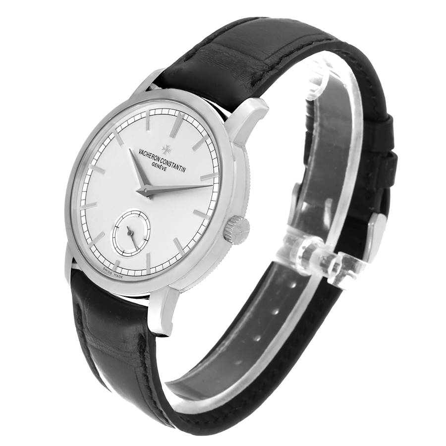 Vacheron Constantin Traditionnelle Silver Dial White Gold Mens Watch 82172