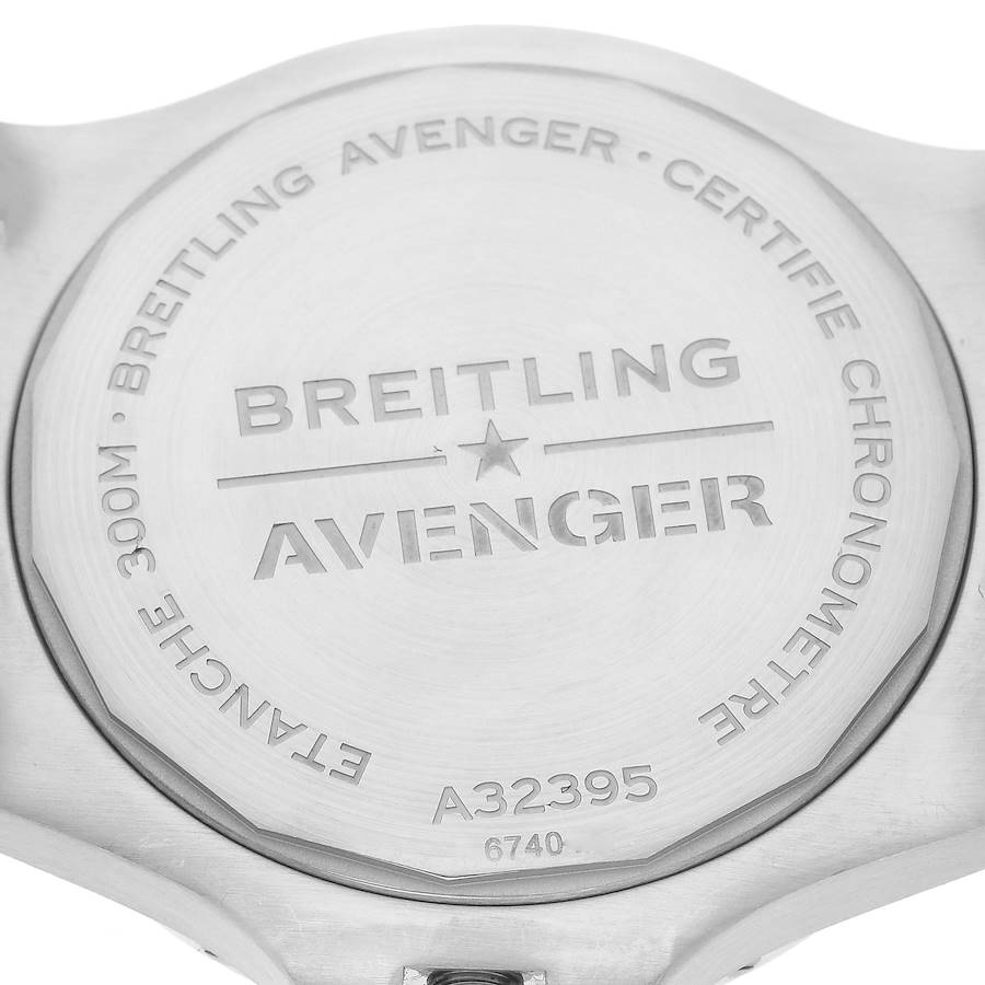 Breitling Aeromarine Avenger II GMT Blue Dial Steel Mens Watch A32395