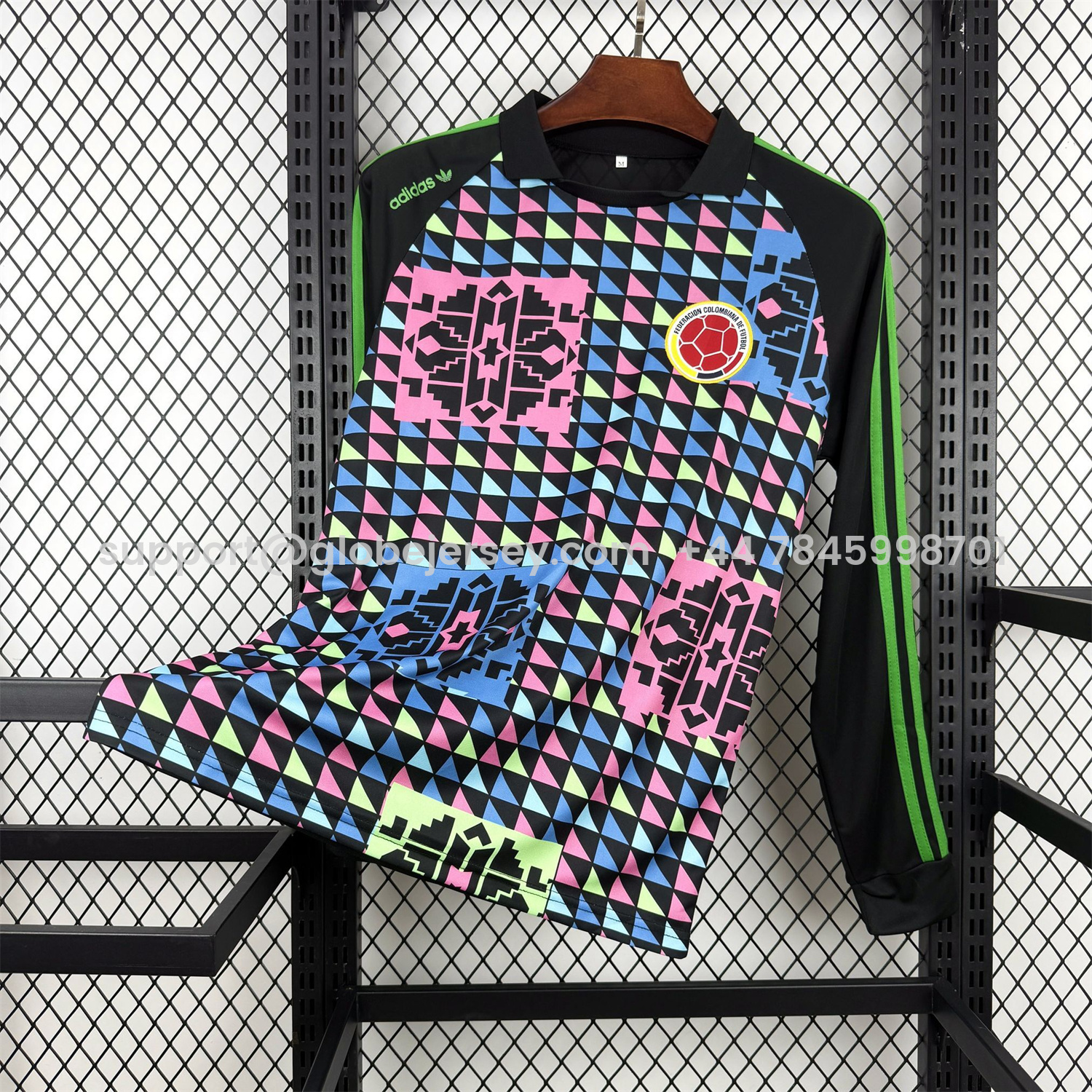 Retro Colombia 1990 Goalkeeper Long Sleeves Jersey - Fans Version
