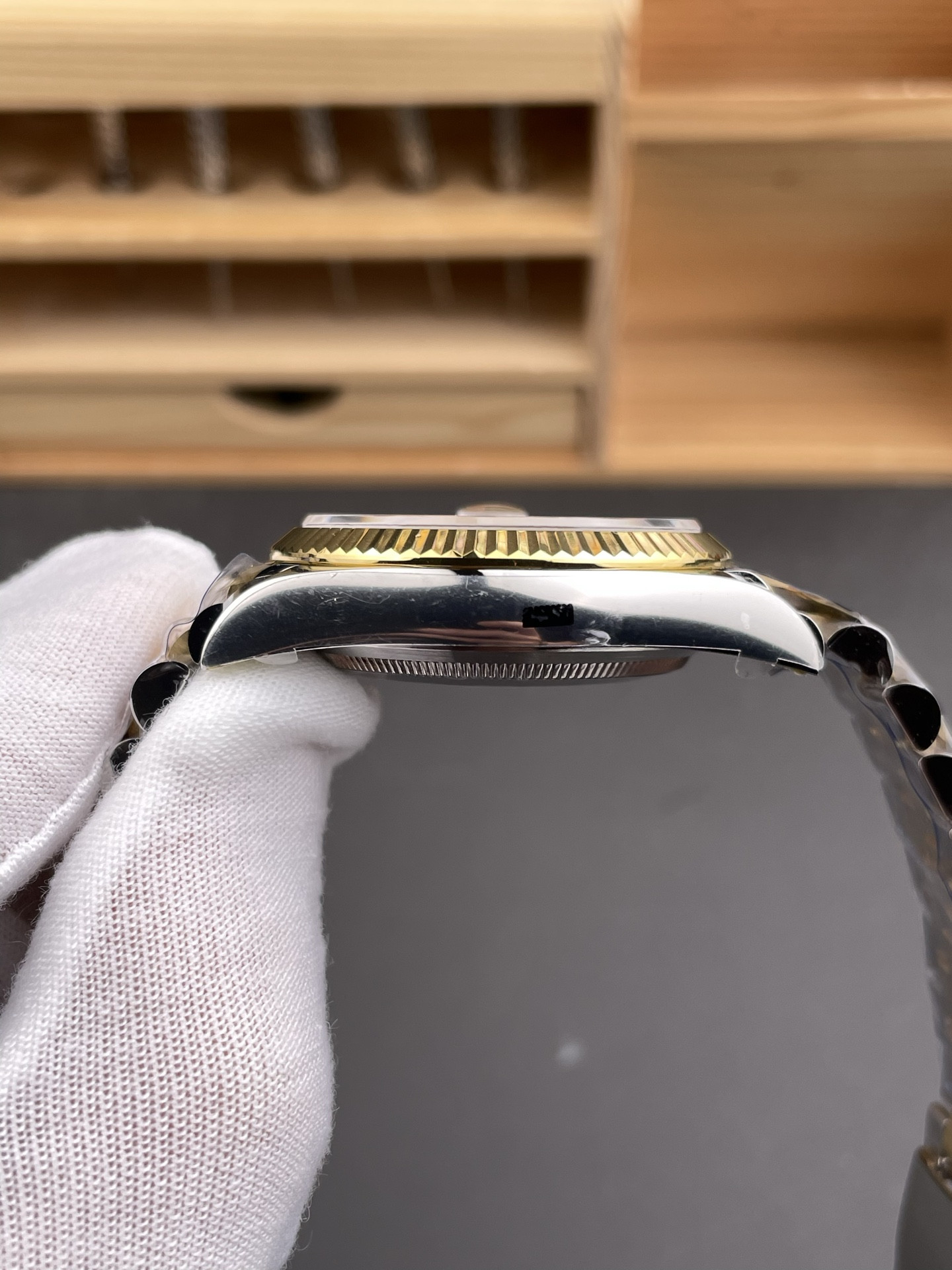 Two-Tone Datejust Black Gold Dial