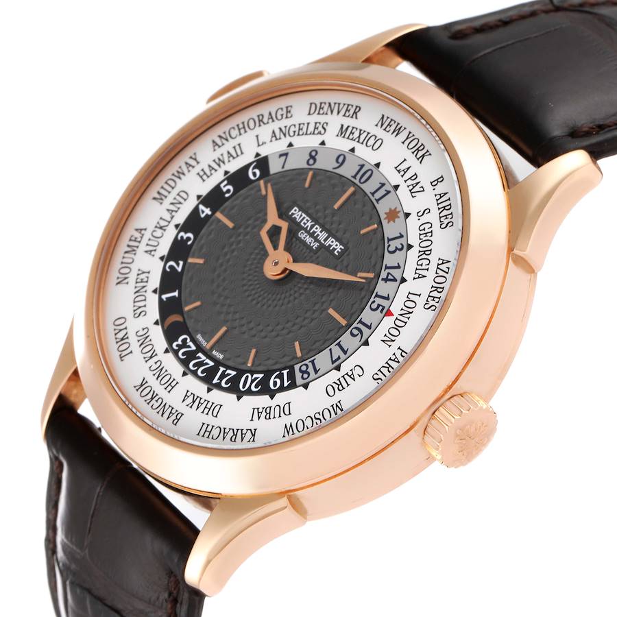 Patek Philippe World Time Complications Rose Gold Mens Watch 5230