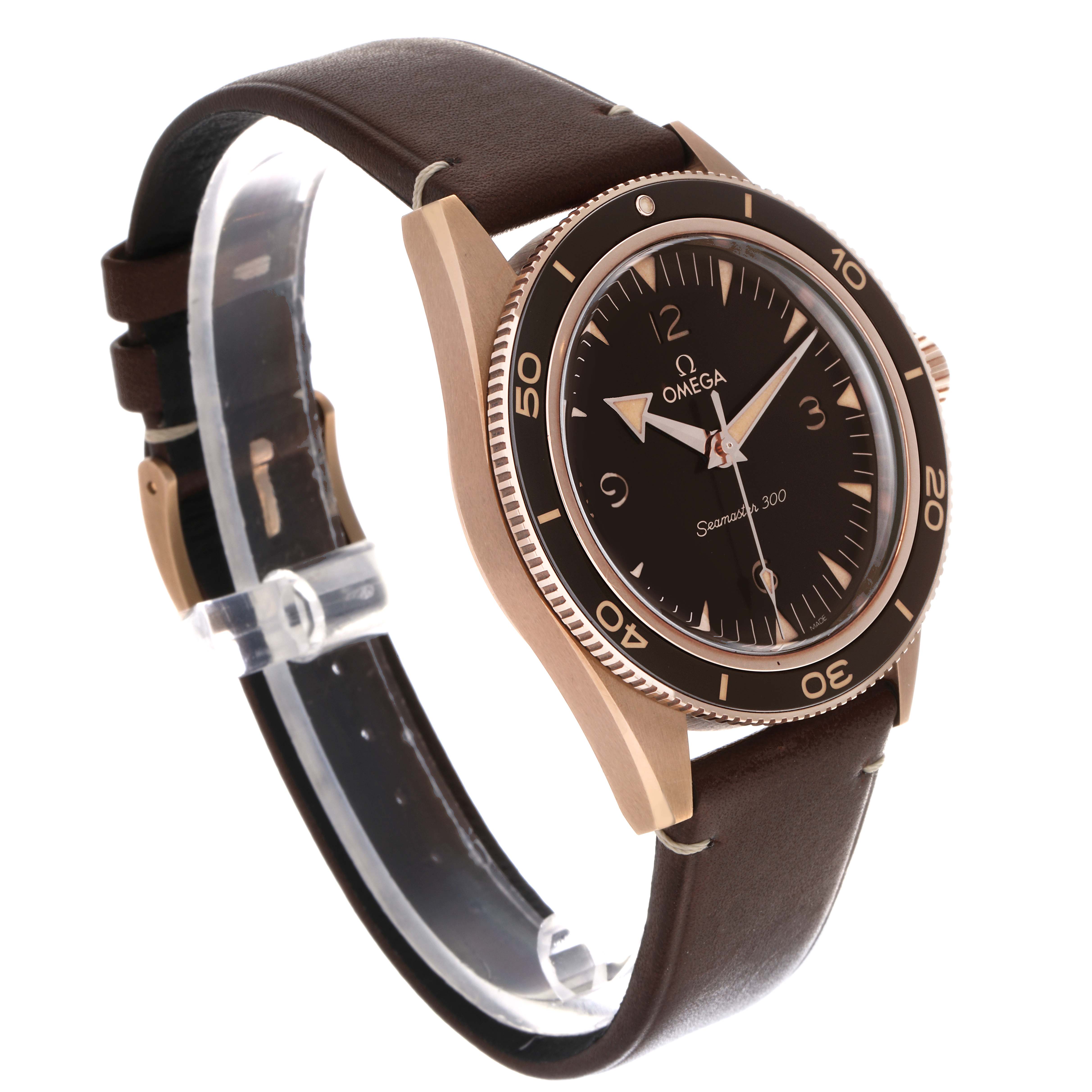 Omega Seamaster 300 Bronze Gold Mens Watch 41.0 MM 234.92.41.21.10.001