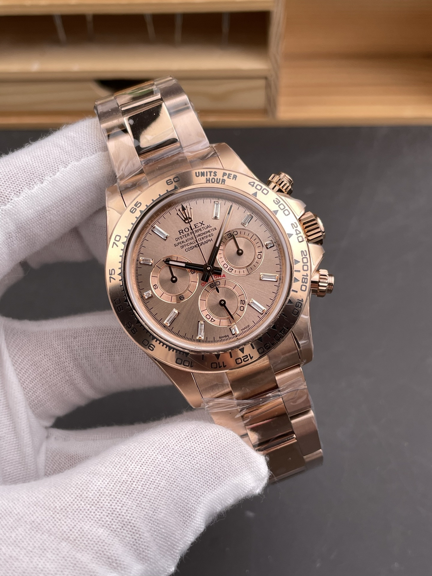 Pink Ice Daytona Pink Stone Dial