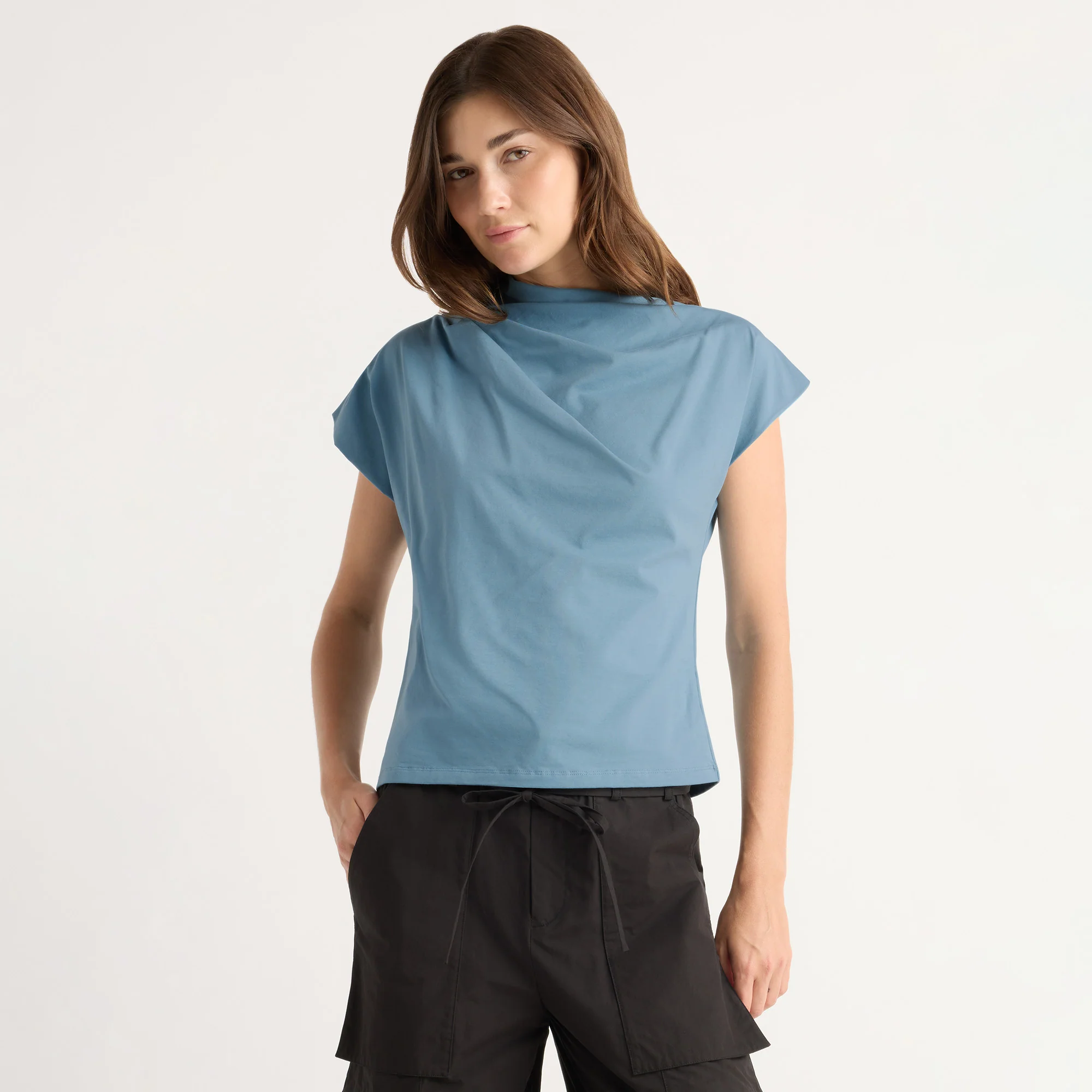 Kenny Asymmetric-Neck Tee