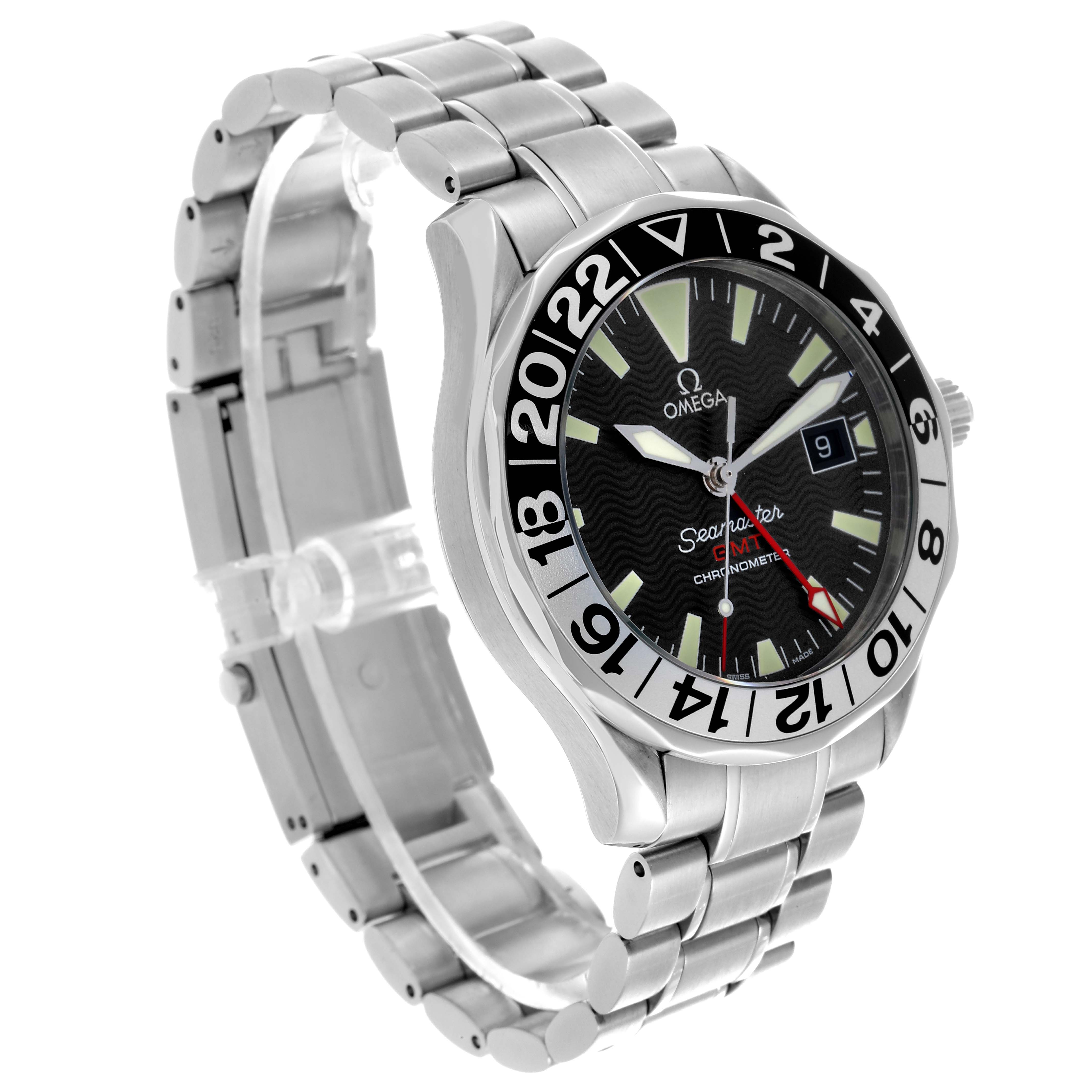 Omega Seamaster GMT Black Dial Steel Mens Watch 41.0 MM 2234.50.00