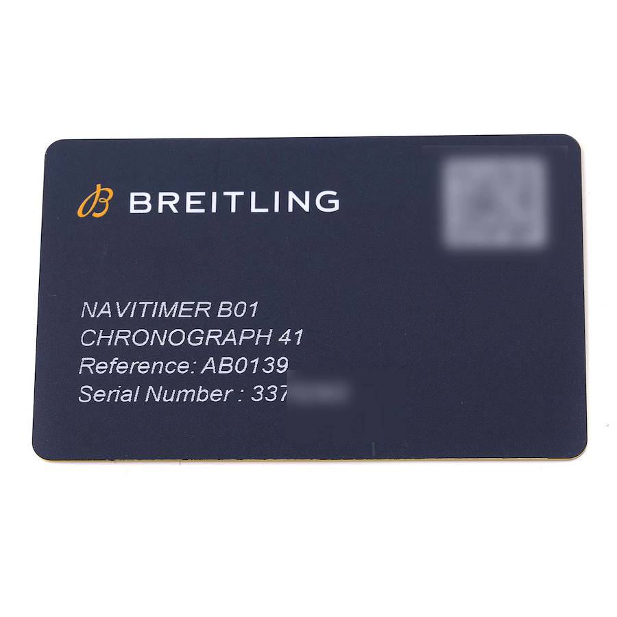 Breitling Navitimer B01 41 Green Dial Steel Mens Watch AB0139