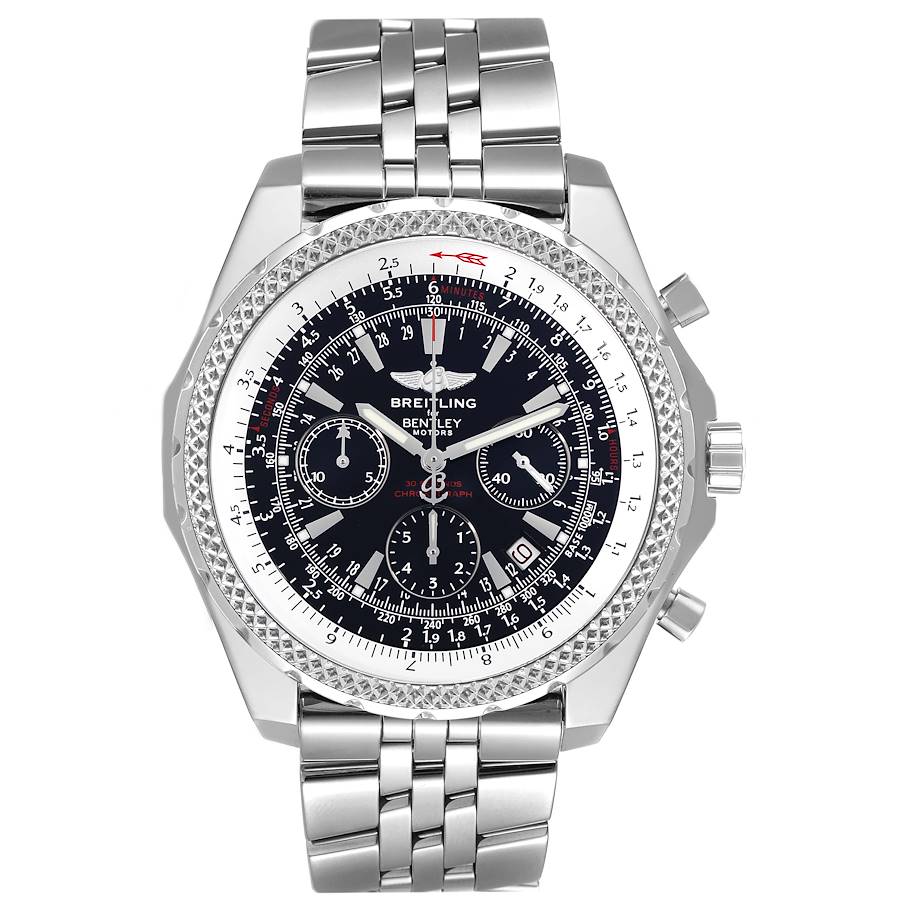 Breitling Bentley Motors Chronograph Steel Mens Watch A25362
