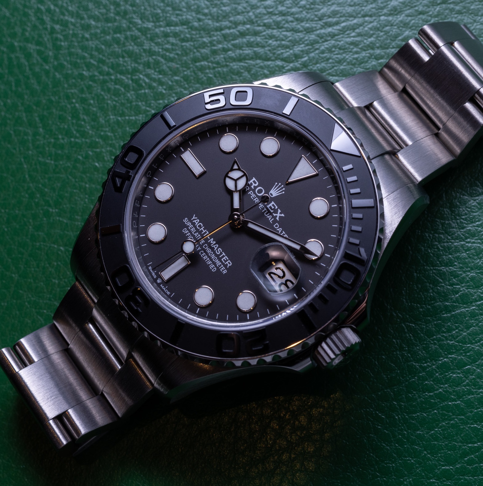 2023 Newest Rolex Yacht-Master 42 Black Dial RLX Titanium Men's Watch 226627-0001