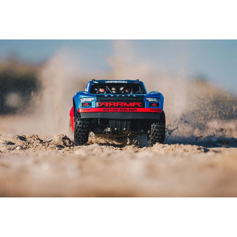 ARRMA MOJAVE 4X4 4S BLX 1/8th Scale Desert Truck Blu/Red