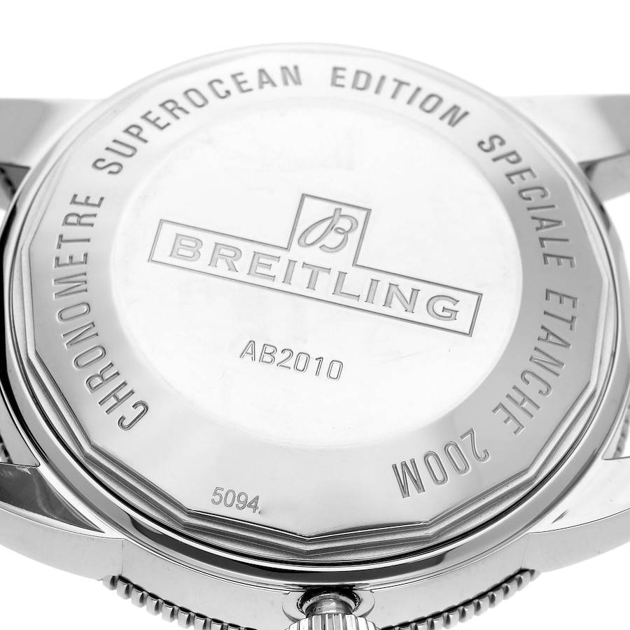 Breitling SuperOcean Heritage II 42 Black Dial Steel Mens Watch AB2010