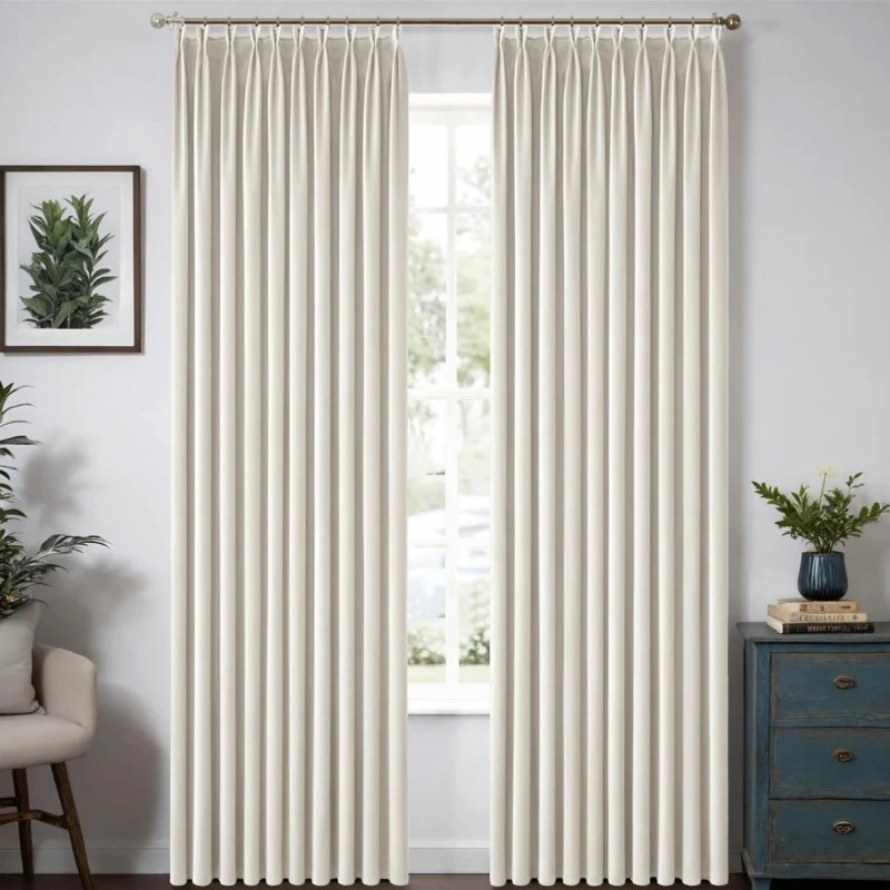 Custom Velvet Luxury Curtains  (2 Panels) - Pleated
