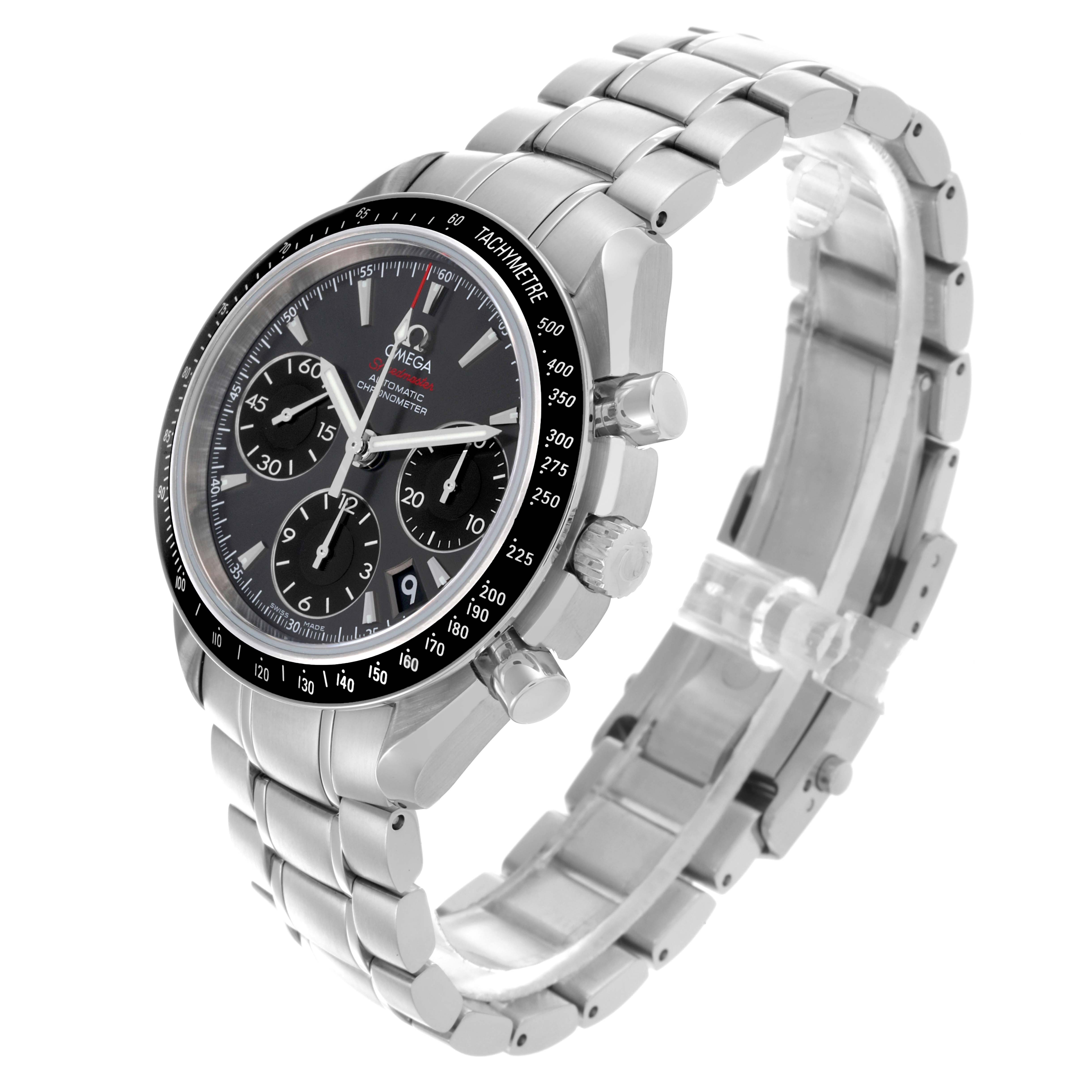 Omega Speedmaster Date Grey Dial Steel Mens Watch 40.0 MM 323.30.40.40.06.001