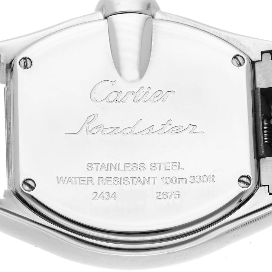 Cartier Roadster Small Silver Dial Steel Ladies Watch W62016V3
